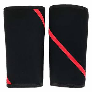 Rodilleras de compresión para levantamiento de pesas con logo personalizado, estampado de silicona, para deportes, gimnasio, entrenamiento, soporte fuerte de neopreno - Product Image 3