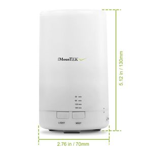 Mini humidificateur ultrasonique à brume froide avec lumières colorées, 4 réglages de minuterie, diffuseur d'huiles essentielles - Product Image 3