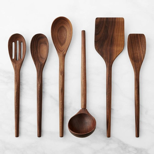 Leaf Wooden Spoon Hand Organic Kitchen Utensils by barkah <b>star</b> - Product Image 3