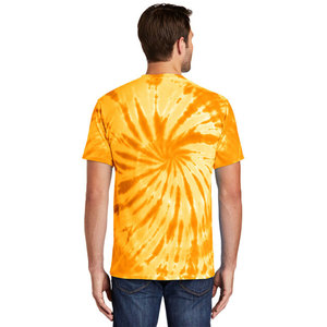 Camiseta de manga corta para hombre, personalizada al por mayor, con efecto tie-dye, de alta calidad, 100% algodón, lavada, para uso masculino. - Product Image 4