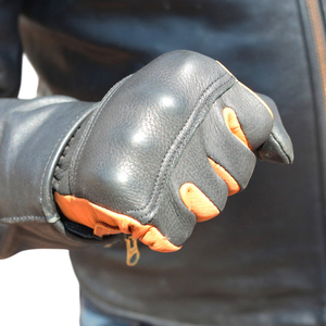 Gants de moto unisexes Nayab Industries en cuir imperméable avec écran tactile, coque en fibre de carbone, respirants, pour la course complète - Product Image 4