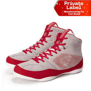 Zapatos de Boxeo con Logotipo Bordado Personalizado, Zapatos de Combate de Gamuza Premium, Equipo de Marca Privada OEM, Zapatos de Boxeo al por Mayor para Clubes de Fitness - Product Image 1