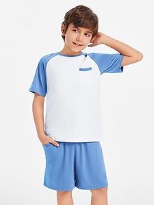 Conjunto de Camisa y Pantalones Cortos de Verano para Hombre, Traje Casual de Dos Piezas, Ligero y Transpirable, Venta al Por Mayor - Product Image 2