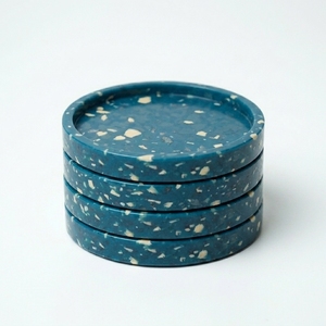 Sous-verre en plastique recyclé 4GoodThings, écologique, durable, portable, pour le thé de l'après-midi, réutilisable, passe au lave-vaisselle, design moderne et luxueux - Product Image 4