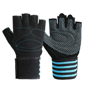 Guantes Deportivos de Medio Dedo, de Cuero PU, con Correa Ajustable para la Muñeca, para Gimnasio, Unisex, Negro y Blanco - Product Image 6