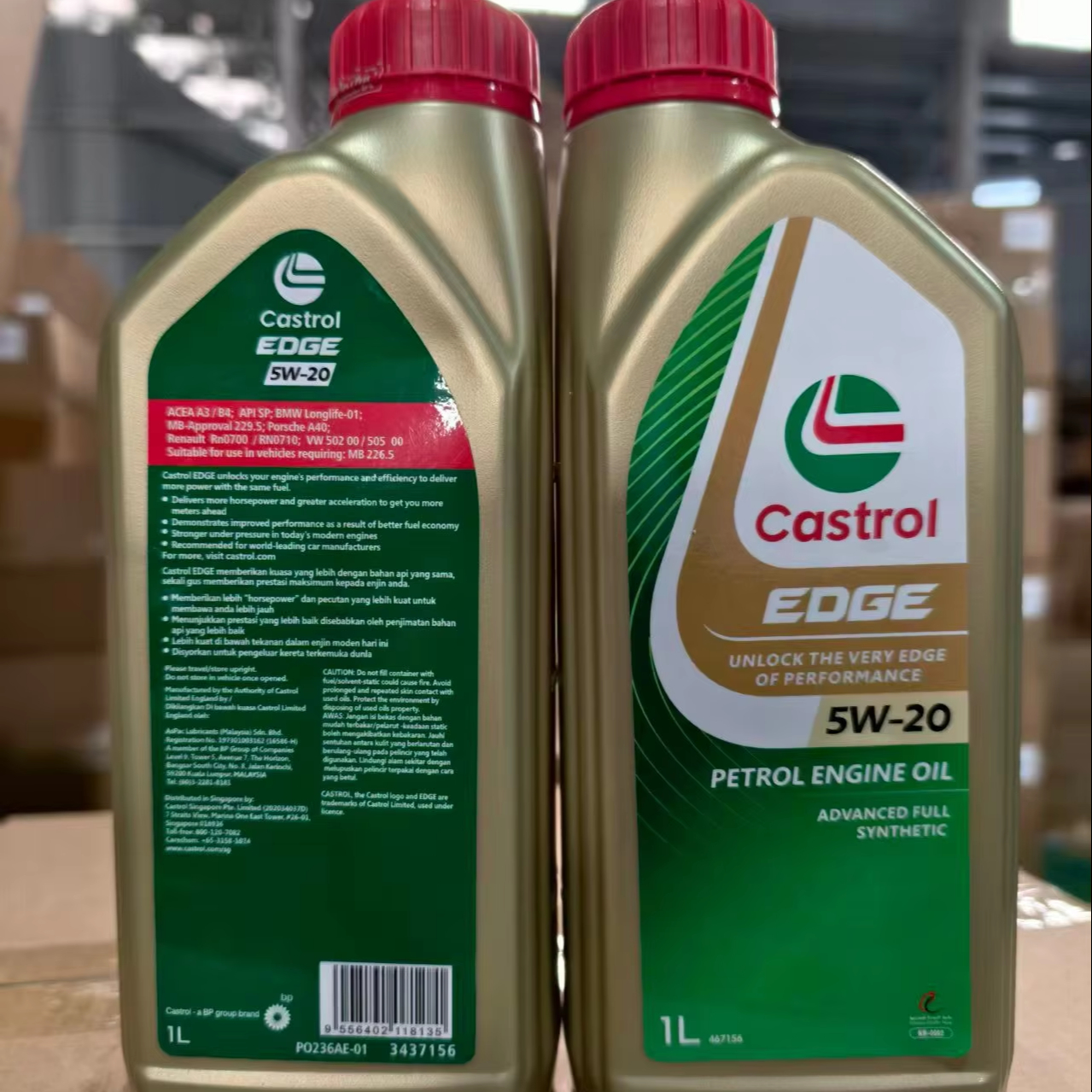 CASTROL EDGE 2W-20 Full Synthetic Engine Oil API SN SP Motor Lubricant for Gasoline Car Oil Parts Image 1
