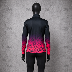 Veste de survêtement d'hiver pour femme, zippée, en polaire imprimée, en polyester, coupe ample, chaude, pour la danse, la cheerleading et l'entraînement 2 en 1 - Product Image 4