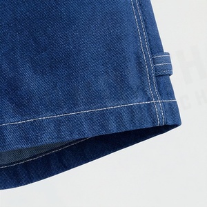 Shorts en jean basiques en coton coupe ample pour femme, deux poches, longueur courte, décontractés d'été, couleur personnalisable, bas de tenue tendance - Product Image 6