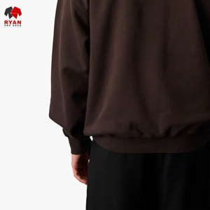 Sweat-shirts à capuche unis pour hommes, style pull-over, avec logo personnalisé, 100% coton molletonné respirant, design OEM pour l'hiver - Product Image 6