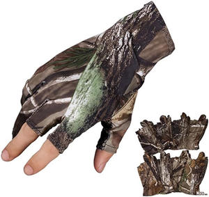 Guantes Profesionales de Camuflaje para Caza, con 3 Dedos Descubiertos, Antideslizantes, Transpirables, para Pesca, Tiro con Arco y Actividades al Aire Libre - Product Image 4