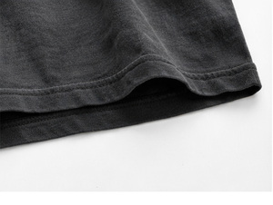 Camiseta Gráfica de Franela Extra Grande para Hombre, 300 Gramos, 100% Algodón, Estilo Urbano Personalizado, Lavado Ácido Vintage, Impresión Serigrafiada - Product Image 5