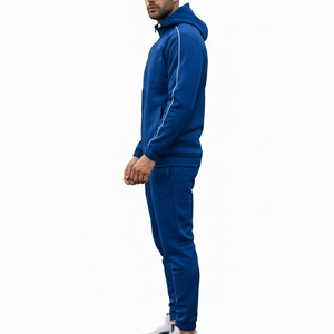 Custom High Quality 100% Cotton Embroidered Patch Logo <b>Tracksuit</b> Set Vintage Style Sweatpants And Hoodie <b>Tracksuit</b> - Product Image 3