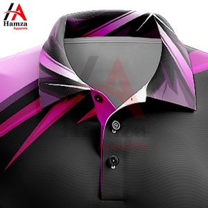 Polo de hombre de calidad superior sublimación diseño geométrico OEM venta al por mayor tela personalizada color y tamaño camisa polos - Product Image 2