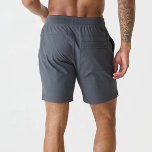 Pantalones Cortos Deportivos para Hombre, Ecológicos, de 5 Pulgadas, Tejido Liso, de Secado Rápido, Cintura Media, Estilo Deportivo, Transpirables, para Fitness - Product Image 4