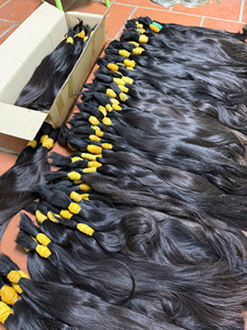 Bear Hair Offers Best Wholesale Prices Pure Vietnamese Virgin Human Hair Natural Straight <b>Bleached</b> Hair Extensions Machine - Product Image 6