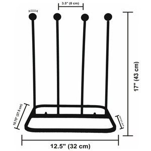 Estantes metálicos irónicos que se mantienen estables incluso con uso frecuente, elegantes estantes que ofrecen un equilibrio perfecto entre resistencia y estilo - Product Image 3
