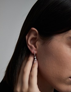 Boucles d'oreilles pendantes en or 14 carats avec diamant de laboratoire taille brillant, bijou unique pour femme, cadeau idéal pour mariage, fête ou anniversaire - Product Image 5