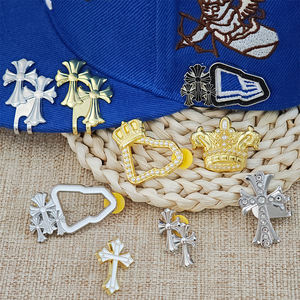 Benutzer definierte Logo Großhandel Mexiko Emaille Caps Abzeichen Brosche Baseball Trucker Clips Hut Ketten Revers Metall Handwerk Emaille Pins für Kappen - Product Image 4