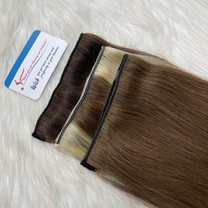 Extensiones de cabello con clip, muchos colores disponibles, piezas al por mayor con extensiones de cabello humano vietnamita 100% de alta calidad. - Product Image 5