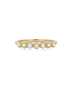 Bague de fiançailles en or massif 9K 10K avec diamant de laboratoire rond couleur DEF clarté VS VVS, bague à grappe, alliance de mariage multi-pierres - Product Image 1