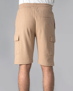 Pantalones Cortos para Hombre, Color Sólido, Estilo Cargo, Cintura Media, con Cordón, Transpirables, Tela Oxford, Casuales, Bermuda, 100% Algodón - Product Image 2
