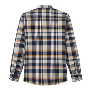 Camisa de Franela Personalizada al por Mayor para Hombre, Manga Larga, Poliéster/Algodón, Cuello Alto, Alta Calidad, Transpirable, Ecológica, de Secado Rápido - Product Image 2