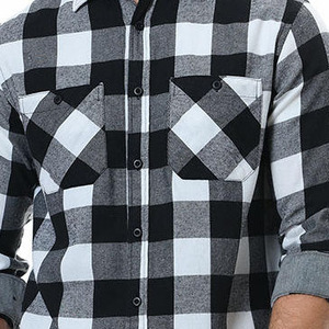 Camisas de franela cálidas y cómodas para hombre, con diseño clásico a cuadros, manga larga, con botones, para el trabajo, uso casual y al aire libre. - Product Image 6