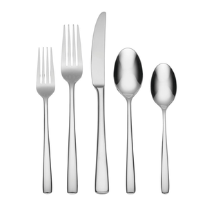 Premium <b>Silver</b> Mirror Finish Steel Cutlery <b>Set</b> Forks Knives Spoons for Hotel Dining And Events - Product Image 1