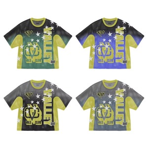Camiseta de malla personalizada para hombre, estilo oversized, deportiva, con estampado gráfico, estilo urbano, transpirable, informal, estilo hip hop. - Product Image 4