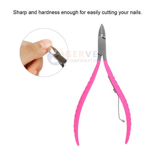 Hot Sale High Quality Professional Stainless Steel Nail & Cuticle Nippers Straight Blade Wide Jaw Opening for Finger <b>Toe</b> Use - Product Image 3