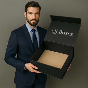 Wholesale <b>Large</b> Rigid Folding <b>Gift</b> <b>Boxes</b> with Handle Custom Logo UV Printing Magnetic Luxury <b>Boxes</b> - Product Image 1