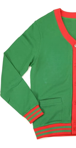 Suéter Cárdigan Personalizado para Hombre, Estilo Universitario, con Parches y Logotipo Bordado en la Parte Delantera, para el Espíritu Universitario en Invierno - Product Image 4