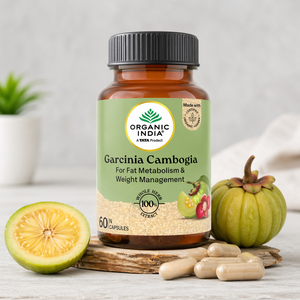 ออร์แกนิค อินเดีย การ์ซีเนีย คัมโบเจีย 60 แคปซูล สมุนไพรควบคุมน้ำหนัก ควบคุมความอยากอาหาร อาหารเสริมสำหรับผู้ทานมังสวิรัติ - Product Image 1