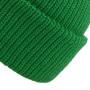 Gorro Verde Brillante - Gorro de Invierno Unisex de Punto Acanalado Suave, Gorro Casual Cálido para Hombre y Mujer, Gorro de Punto Acanalado - Product Image 5