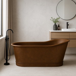 Bañera Decorativa Independiente de Cobre Oscuro Hecha a Mano, de Alta Gama, Precio de Mayoreo - Product Image 3