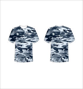 T-shirt camouflage à manches courtes pour homme, impression par sublimation, respirant, coupe classique, col rond, vêtements décontractés, vente en gros, OEM personnalisé - Product Image 1