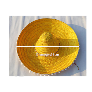 Eco Friendly Mexican <b>Straw</b> <b>Hat</b> Bulk Wholesale Handmade Sombrero Vietnam Supplier - Product Image 6