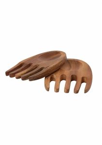 Mélangeurs à salade en bois pour une préparation de repas saine, mélangeur à salade en bois minimaliste pour une cuisine contemporaine - Product Image 2