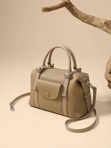 Bolso de Mano de Cuero Minimalista de Alta Calidad para Mujer, con Logotipo OEM, Elegante, de Piel Vacuna, al por Mayor, Bandolera para Chicas, con Correa Extraíble - Product Image 2