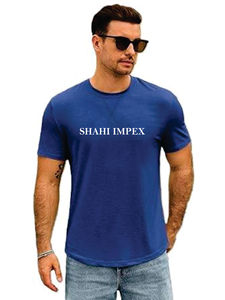 เสื้อยืดผู้ชาย SHAHI IMPEX สีน้ำเงิน ผ้าฝ้าย แขนสั้น คอกลม สวมใส่สบาย ลายพิมพ์ ทรงปกติ - Product Image 1