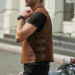 Gilet en cuir véritable 100% pour homme, confortable, respirant, chaud pour l'hiver, Sports World PK, prix de gros, design unique - Product Image 3