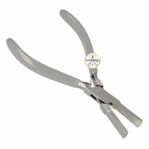 Pince à bec rond de 5 pouces, outil de fabrication de bijoux bleu, mini pince en acier au carbone, pince à boucler les fils, 1 pièce - Product Image 6