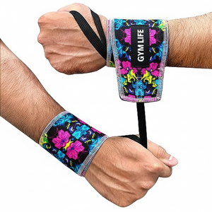 Bandes de soutien pour poignets de musculation, haltérophilie, culturisme, en coton, personnalisables - Product Image 3