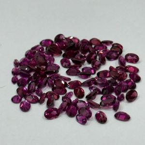 Excellent Finish Natural Rhodolite <b>Garnet</b> Oval Cut 6x4mm Calibrated Pink <b>Garnet</b> Gemstones Madagascar Wholesale Quality Gem - Product Image 4