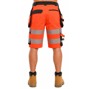 Pantalones Cortos de Seguridad de Alta Visibilidad para Hombre, de Algodón, con Cintas Reflectantes, para Trabajo al Aire Libre y Construcción - Product Image 3