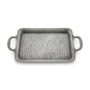 Plateau de service ovale moderne en aluminium avec poignées en feuille d'or de luxe, plateau de moulage artisanal en métal haut de gamme pour hôtel, restaurant, table - Product Image 5