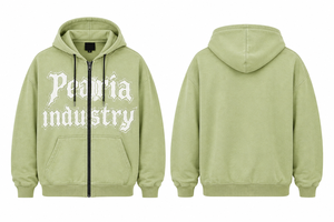 Sweat-shirt à capuche zippé pour homme, manches longues, avec poche, style streetwear, logo personnalisé - Product Image 4