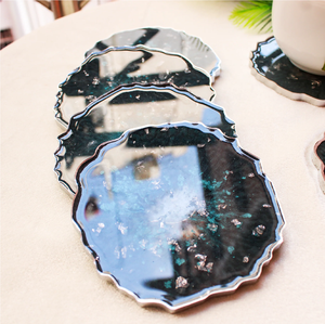 Reusable Custom Design Resin <b>Coaster</b> Sky <b>Blue</b> Color Premium Resin <b>Coaster</b> Set with Customizable Color/Design - Product Image 6