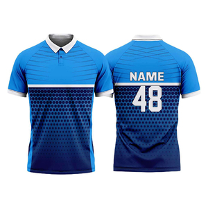 Camiseta de Cricket Profesional, Diseño Personalizado, Poliéster, Absorbe la Humedad, Transpirable, Ropa Deportiva, Tela de Poliéster de Secado Rápido y Duradera - Product Image 4