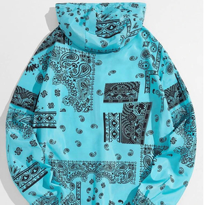 Custom <b>Men's</b> Quarter-Zip Pullover Hooded <b>Jacket</b> - Water Resistant Green Digital <b>Camo</b> Windbreaker with Utility Sleeve Pocket - Product Image 6